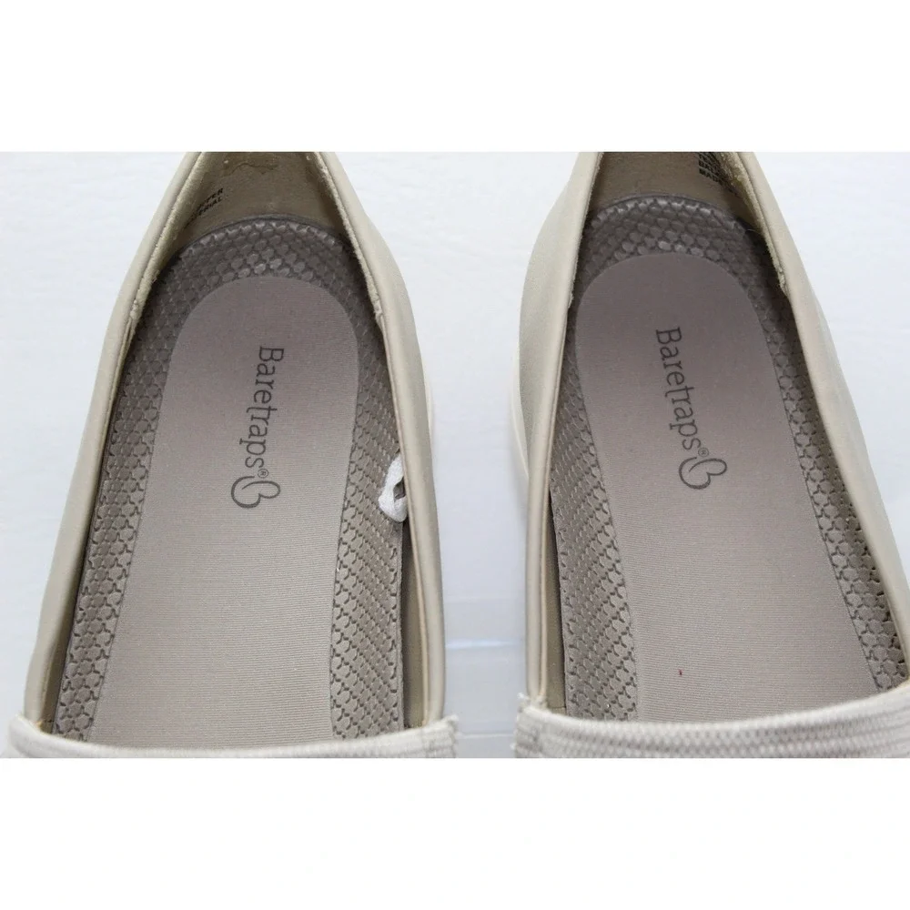 Baretraps Gennie Womens‎ 9.5M Taupe Knit Slip On Sneakers BT-82411184-002-225